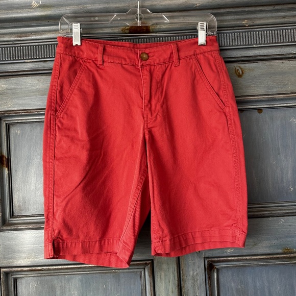 L.L.Bean Terracotta Chino Shorts Size 4 - Picture 3 of 5